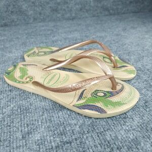 Havaianas Shoes Womens Size 6 Flip Flops Sandals Casual Summer Paisley Beach